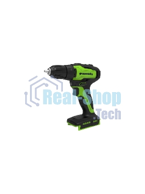 Дрель-шуруповерт GREENWORKS GD24DD35, 24 В, 2 Ач, 35 Нм, бесщеточный