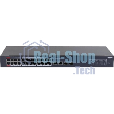 Коммутатор Dahua DH-CS4228-24GT-375, 24×1 Гбит/с + 2×1 Гбит/с Combo + 2×1 Гбит/с SFP, управляемый