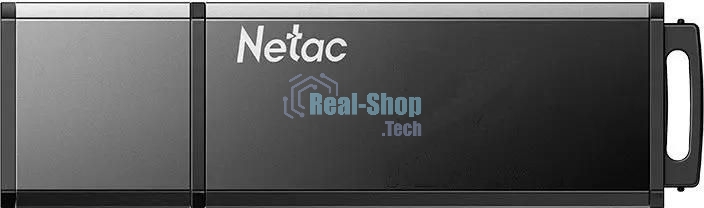 Флешка USB Netac U351 NT03U351N-016G-30BK, 16Gb, USB 3.0, с колпачком, металлическая, черная