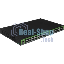 Коммутатор Digma DSP848G-6S+R700, 48×1 Гбит/с + 6×10 Гбит/с SFP+, управляемый