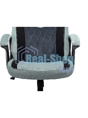 Кресло Бюрократ VIKING 6 KNIGHT BL FABRIC синий, ткань, 120 кг, механизм качания