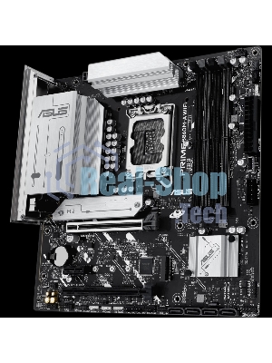 Материнская плата ASUS PRIME B860M-A WIFI, LGA 1851, Intel B860, 4xDDR5, 4xSATA, 2xM.2, 1xPCIe 5.0 x16, 1xPCIe 4.0 x16, 1xPCIe 4.0 x1, 2xDP, 1xHDMI, 1x 2.5Gb LAN, 1xUSB-C 20Gbps, 1xUSB-A 10Gbps, 2xUSB-A 5Gbps, 4xUSB-A 2.0, 3x3.5 мм, 7.1, micro-ATX.