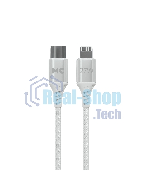 Кабель MORE CHOICE (4620202554192) K69ia 2м USB 3.0A PD 27W для Lightning ng 8-pin Type-C - 2м, белый