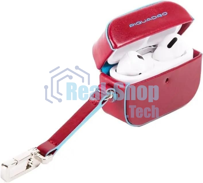 Чехол для наушников Piquadro Blue Square AC5308B2/R красный натур.кожа