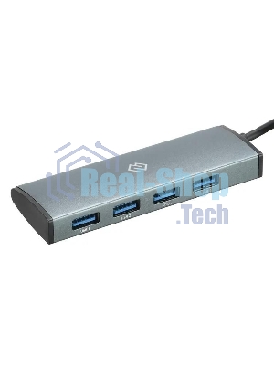 USB-концентратор Digma HUB-4U3.0-UC-G, USB-C, USB 3.0 4 порта, USB