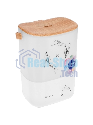 Увлажнитель воздуха LORIOT Light LHS-C300M белый, 25 м², 3 л, ультразвуковой, ароматизация, верхний залив воды, регулировка интенсивности, механическое управление, подсветка