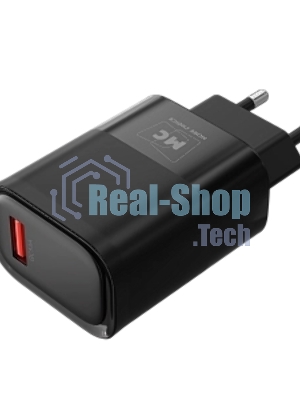 Сетевое зарядное устройство MORE CHOICE (4620202553386) NC09 1USB 3.0A QC3.0 15W, черный