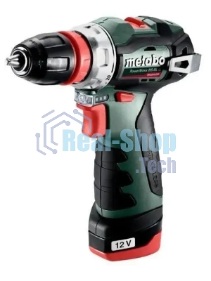 Дрель-шуруповерт Metabo PowerMaxx SB Basic 600385710, 12 В, 2 Ач, 34 Нм, щеточный, ударный