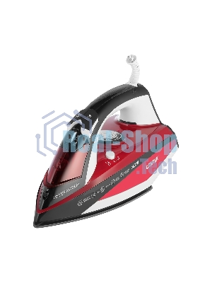 Утюг Centek CT-2344 красный, 2400 Вт, 45 г/мин, 145 г/мин, 320 мл