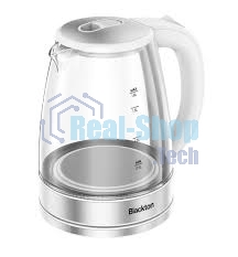 Электрочайник Blackton Bt KT1729G белый/серебристый, 1.8 л, 1500 Вт, скрытый нагревательный элемент
