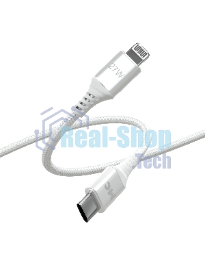 Кабель MORE CHOICE (4620202554192) K69ia 2м USB 3.0A PD 27W для Lightning ng 8-pin Type-C - 2м, белый