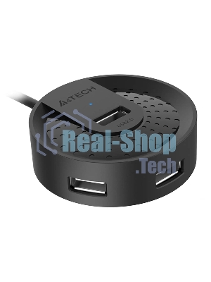 Разветвитель USB 2.0 A4Tech HUB-20 4порт. черный