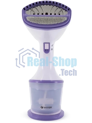 Отпариватель Vitek VT-2660 белый/фиолетовый, 1600 Вт, 30 г/мин, 250 мл