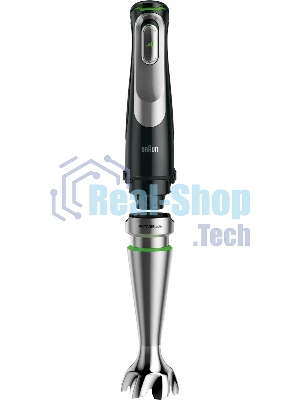 Блендер погружной Braun MQ9135XI черный, 1200 Вт, плавная регулировка, турбо