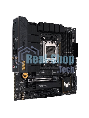 Материнская плата ASUS TUF GAMING B650M-PLUS WIFI, AM5, AMD B650, 4xDDR5, 4xSATA, 2xM.2, 1xPCIe 4.0 x16, 1xPCIe 4.0 x4, 1xDP, 1xHDMI, 1x 2.5Gb LAN, 4xUSB-A 3.2 Gen 2, 1xUSB-A 3.2 Gen 1, 1xUSB-C 3.2 Gen 2x2, 5x3.5 мм, 7.1, mATX