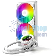Система жидкостного охлаждения ID-Cooling SL240 XE ARGb белый 120мм алюминий+медь 1800rpm 30db 4-pin 300W
