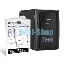 Источник бесперебойного питания ExeGate EX292606RUS SpecialPro UNB-2000.LED.AVR.1SH.2C13 2000VA/1200W, LED, AVR,1*Schuko+2*C13, металлический корпус, черный