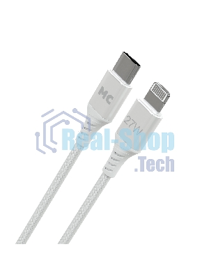 Кабель MORE CHOICE (4620202554192) K69ia 2м USB 3.0A PD 27W для Lightning ng 8-pin Type-C - 2м, белый