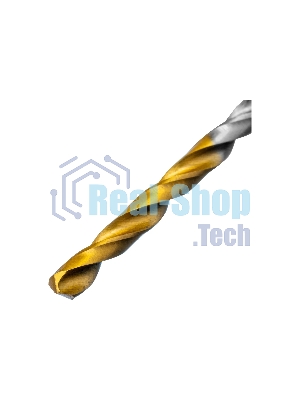 Сверло спиральное по металлу Denzel 3 x 60 мм, Р6М5, Golden Tip, 2 шт.