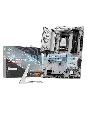 Материнская плата MSI B850 GAMING PLUS WIFI6E, AM5, AMD B850, 4xDDR5, 4xSATA, 2xM.2, 1xPCIe 4.0 x16, 1xPCIe 4.0 x4, 1xPCIe 3.0 x1, 1xDP, 1xHDMI, 1x2.5Gb LAN, Wi-Fi 6E, Bluetooth 5.3, 1xUSB-C 10Gbps, 3xUSB-A 10Gbps, 4xUSB-A 5Gbps, 2x3.5 мм, 7.1, ATX