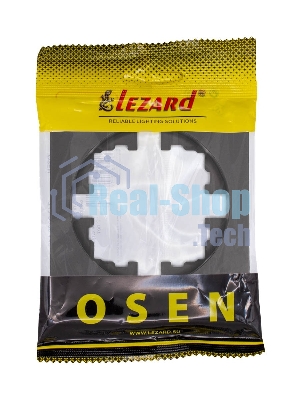 Рамка 1-м OSEN горизонт. квадрат черный бархат LEZARD 743-4200-146