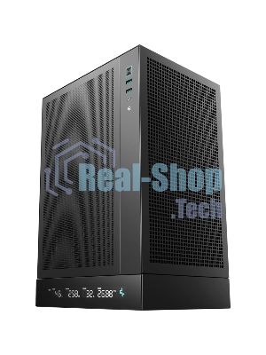 Компьютерный корпус Deepcool CH170 DIGITAL черный без БП mini-ITX 1x120мм 1xUSB 2.0 1xUSB 3.0 audio bott PSU