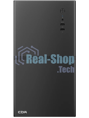 Компьютерный корпус CBR mATX Minitower V861, без БП, 2хUSB 2.0, HD Audio+Mic, черный PCC-MATX-V861-WPSU