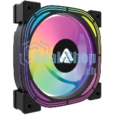 Кулер Lyambda LAC-02 (чёрный, ARGB, 800-1200 RPM, 18-30 dBA, 65 CFM, 4-Pin/5v ARGB)