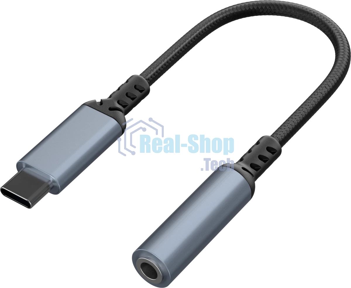Переходник Defender JACK03-01 PRO 3.5 jack (F)-Type-C(M) c ЦАП 1