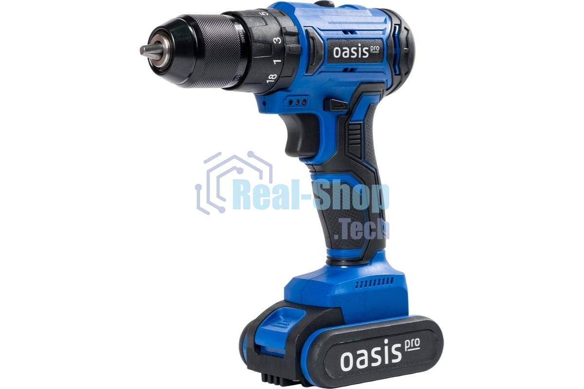 Дрель-шуруповерт Oasis ASU-14V Pro, 14,4 В, 2 Ач, 45 Нм, бесщеточный, ударный