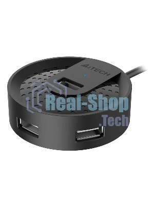 Разветвитель USB 2.0 A4Tech HUB-20 4порт. черный