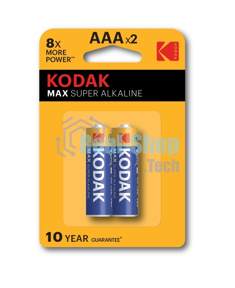 Батарейки Kodak LR03-2BL MAX SUPER Alkaline K3A-2 (20/100/19800)