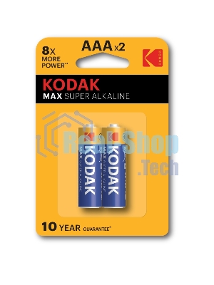 Батарейки Kodak LR03-2BL MAX SUPER Alkaline K3A-2 (20/100/19800)