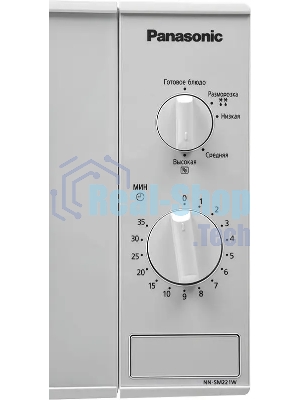 Микроволновая печь Panasonic NN-SM221WZPE белый, 20 л, 800 Вт, переключатели - поворотный механизм