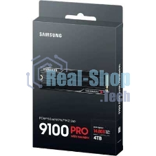 Накопитель SSD 4Tb Samsung 9100 PRO, M.2, PCI-E 5.0 x4, TLC 3D NAND R/W - 14800/13400 Mb/s с радиатором