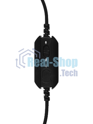 Гарнитура проводная с микрофоном A4Tech Bloody G570 черный/серый 2м мониторные USB оголовье (G570 USB/BLACK + GREY)