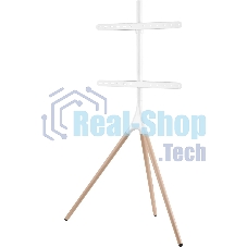 Подставка для телевизора Cactus CS-ST1246WTBCH белый/береза, 45