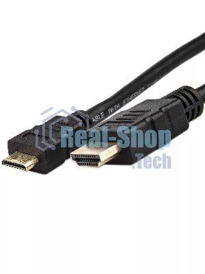 Кабель HDMI-19M --- MiniHDMI-19M ver 2.0+3D/Ethernet,1m Telecom