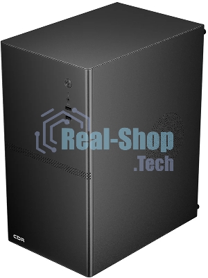 Компьютерный корпус CBR mATX Minitower V861, без БП, 2хUSB 2.0, HD Audio+Mic, черный PCC-MATX-V861-WPSU