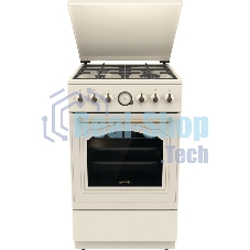 Плита газовая Gorenje GGI5BCLI бежевый, конфорок 4 газовых, духовка 67 л, 50 см x 85 см x 59.4 см