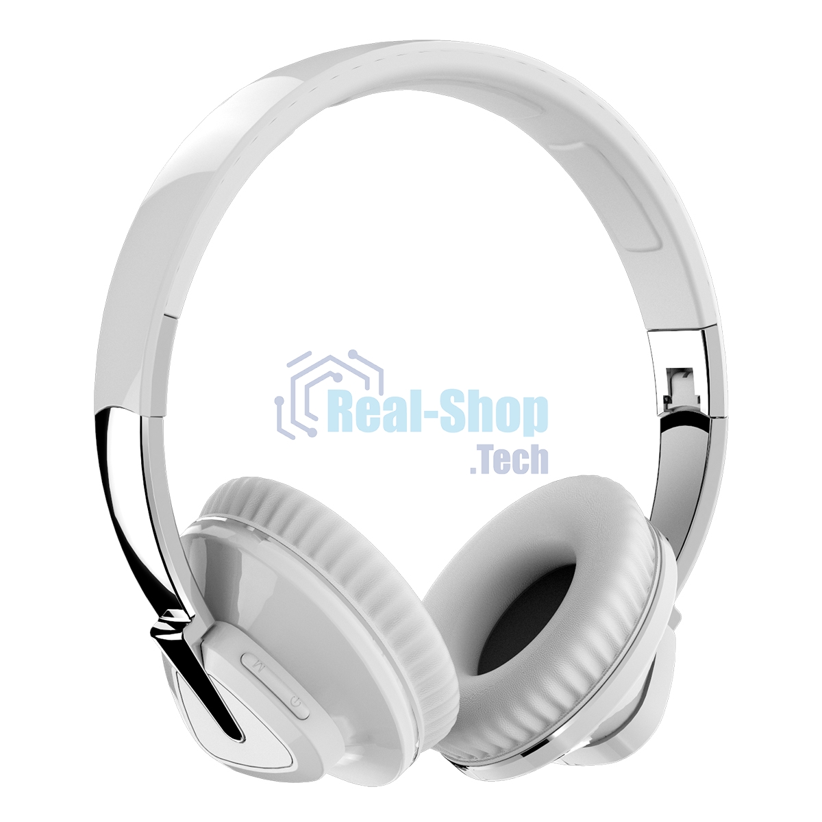 Беспроводные/проводные наушники More Choice HW33 белый, накладные, Bluetooth + проводной, до 10 ч