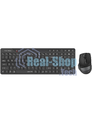 Комплект клавиатура+мышь A4Tech FStyler FB2800C Air2 беспроводной, USB + Bluetooth, 2000 DPI, черный/серый