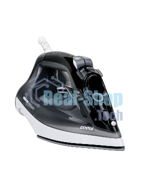 Утюг Centek CT-2307 черный/белый, 2800 Вт, 60 г/мин, 190 г/мин, 300 мл