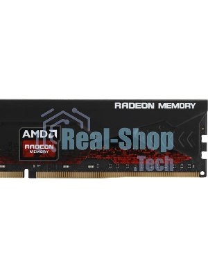 Оперативная память AMD Radeon R9, DDR4, 16GB (1x16GB), 3200MHz, CL16, DIMM, с радиатором, черный