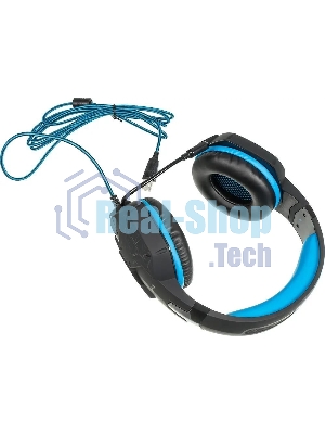 Гарнитура Sven AP-U980MV синий-чёрный, проводная, USB