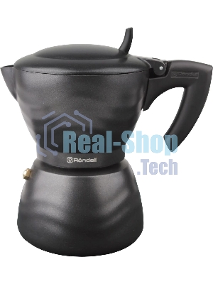 Кофеварка гейзерная Rondell Walzer RDA-432, 0.3л, алюминий, черный