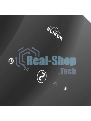 Вытяжка каминная Elikor Wave BK 50 черный, 50 см, 750 куб. м/ч, 56 дБ