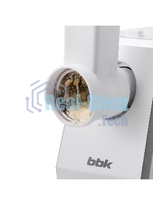 Мясорубка электрическая BBK MG2005 2000 Вт, белый/серый, 2000 Вт, 2.0 кг/мин, реверс, защита от перегрузки, металлический лоток, насадки - 5
