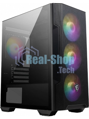 Компьютерный корпус MSI MAG FORGE M100R, Global, 1xUSB 3.0, 2xUSB 2.0, 4x120мм ARGb Fan, ESD ARGbControl Board, Tempered Gl