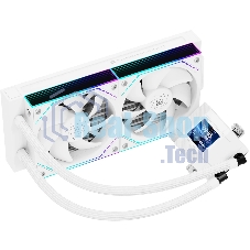 Система жидкостного охлаждения Thermalright Core Matrix 240 Vision (240мм, LED, White, ARGB/Fans: 2x120мм, 68.9CFM, 28.2dBA, 2000RPM/Pump height 64.4мм, Rad thickness 27мм/S: 1700, 1200, 1851, 115X, AM5, AM4)